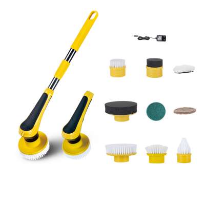 Factory direct electric scrubber cordless cleaning brush