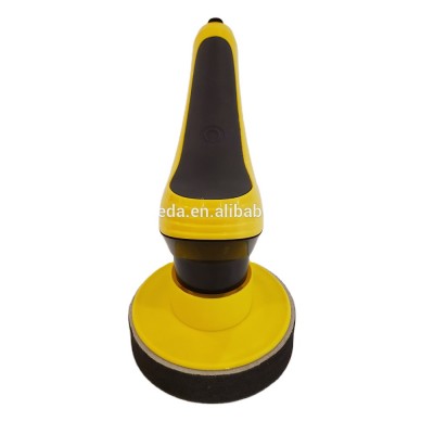 Yellow  electric  car rotating dish cleaning brush